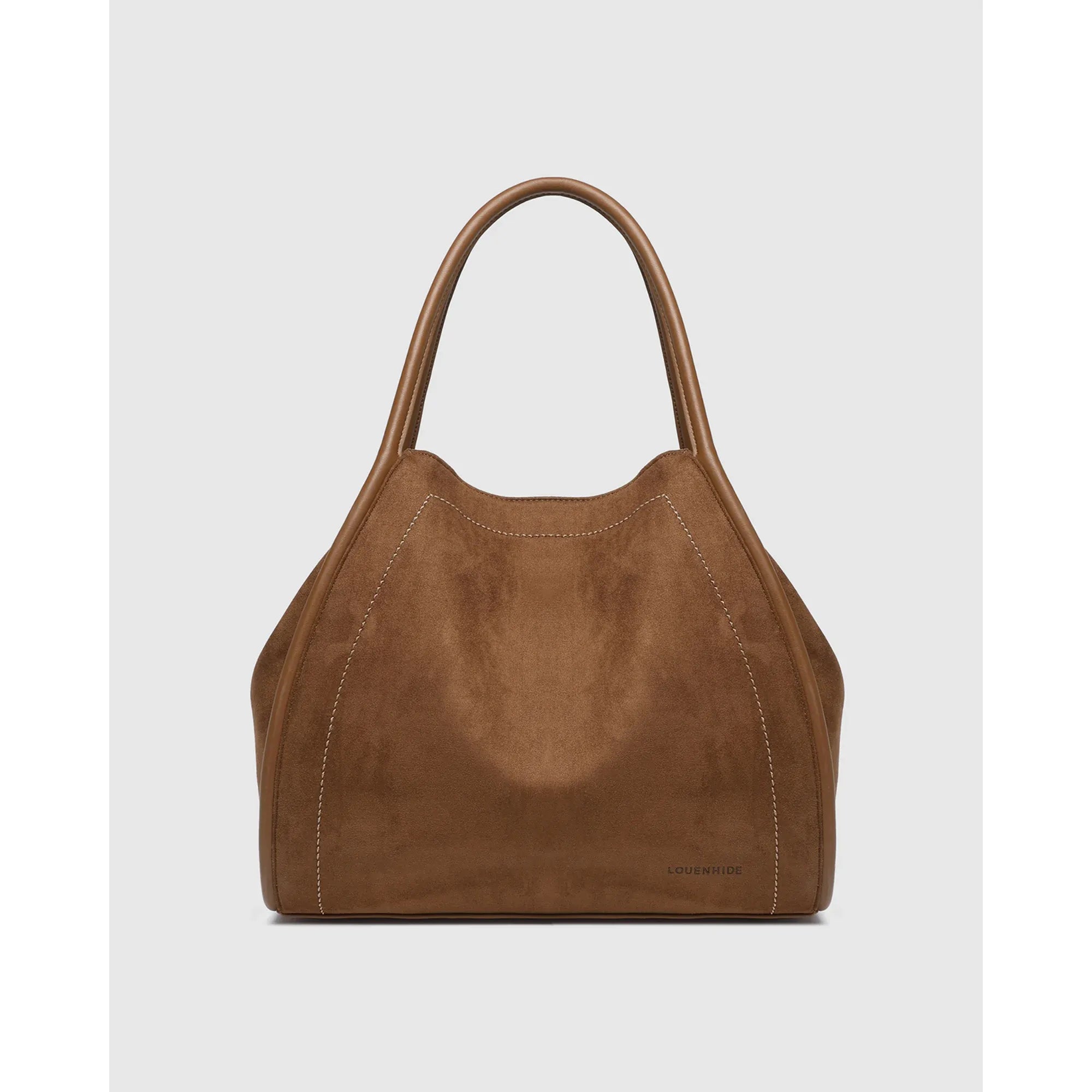 Sutton Shoulder Bag Tan Suede