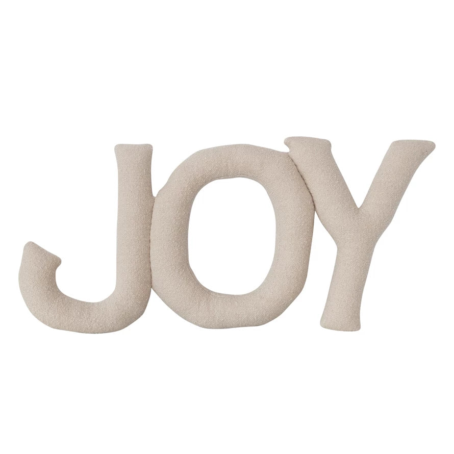 "JOY" Shaped Pillow