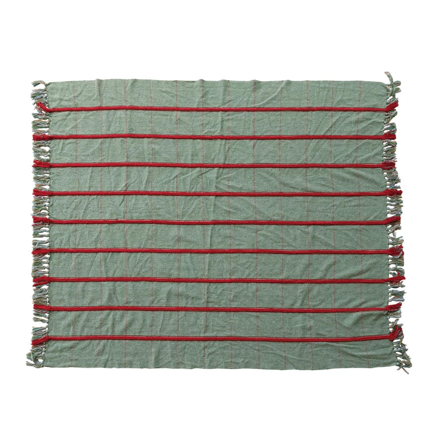 Red & Green Throw Blanket