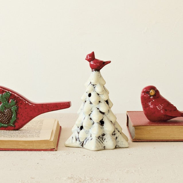 Hand-Painted Ceramic Tree with LED Light (Batteries Included) (Each One Will Vary)
