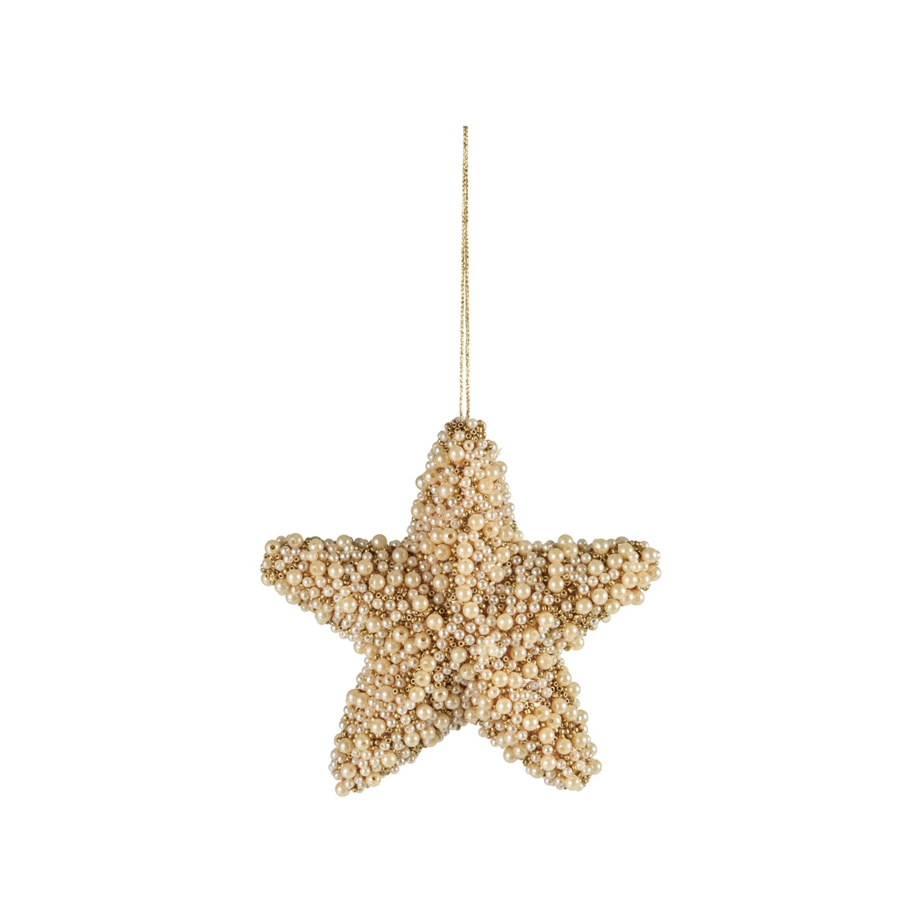 Foam Star Ornament with Faux Pearls