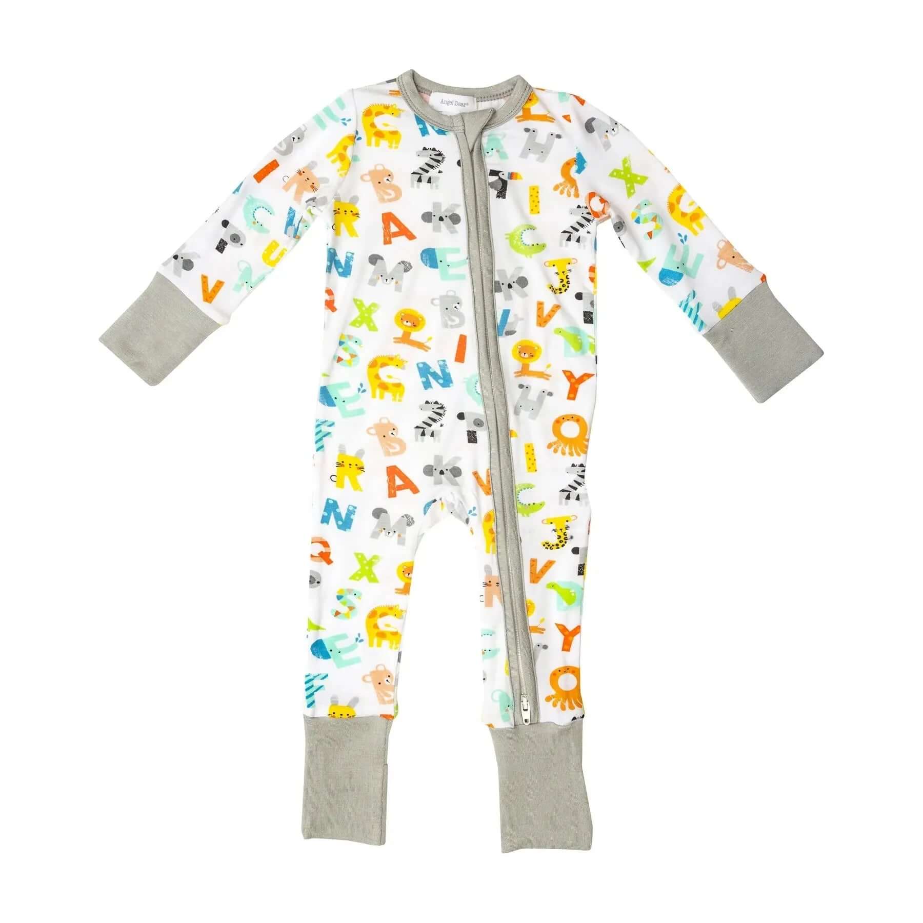 ABC Uni Bamboo Romper with Zipper - Miles and Bishop