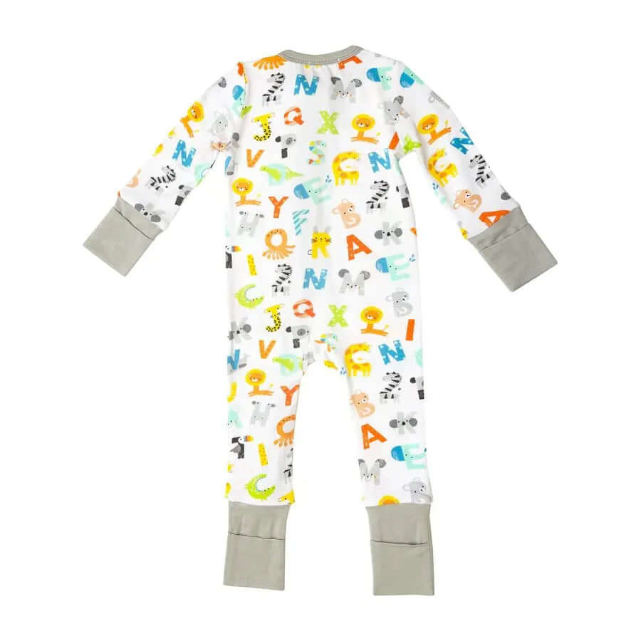 ABC Uni Bamboo Romper with Zipper - Miles and Bishop