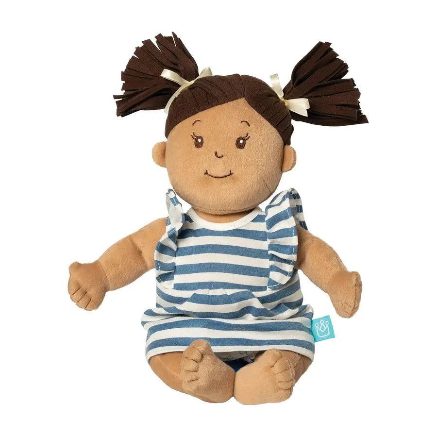 Baby Stella Beige Doll with Brown Pigtails - Miles and Bishop