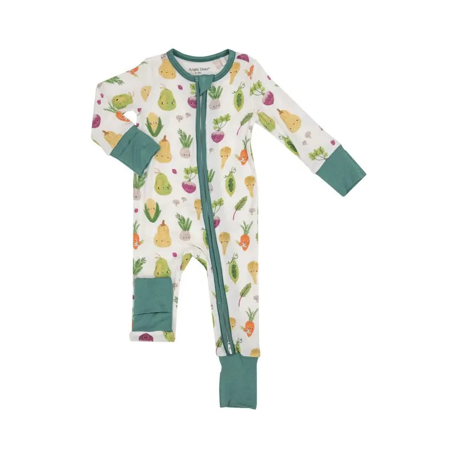 Baby Vegetables 2 Way Zipper Romper - Miles and Bishop