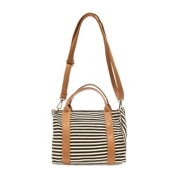 Black & White Gwen Medium Canvas Tote - Miles and Bishop