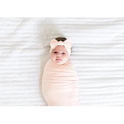 Blush Swaddle Blanket - Miles and Bishop