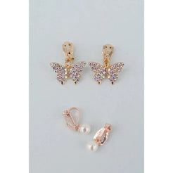 Boutique Butterfly Clip On Earrings - Miles and Bishop