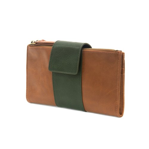 Camryn Chicory/Pine Wallet Crossbody - Miles and Bishop