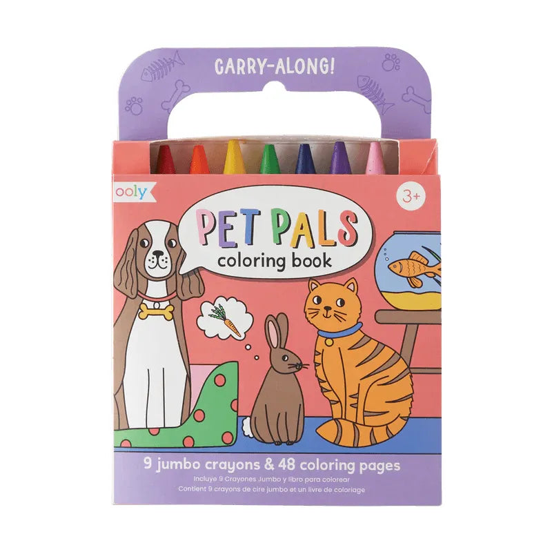 Carry Along Coloring Book Set | Pet Pals - Miles and Bishop