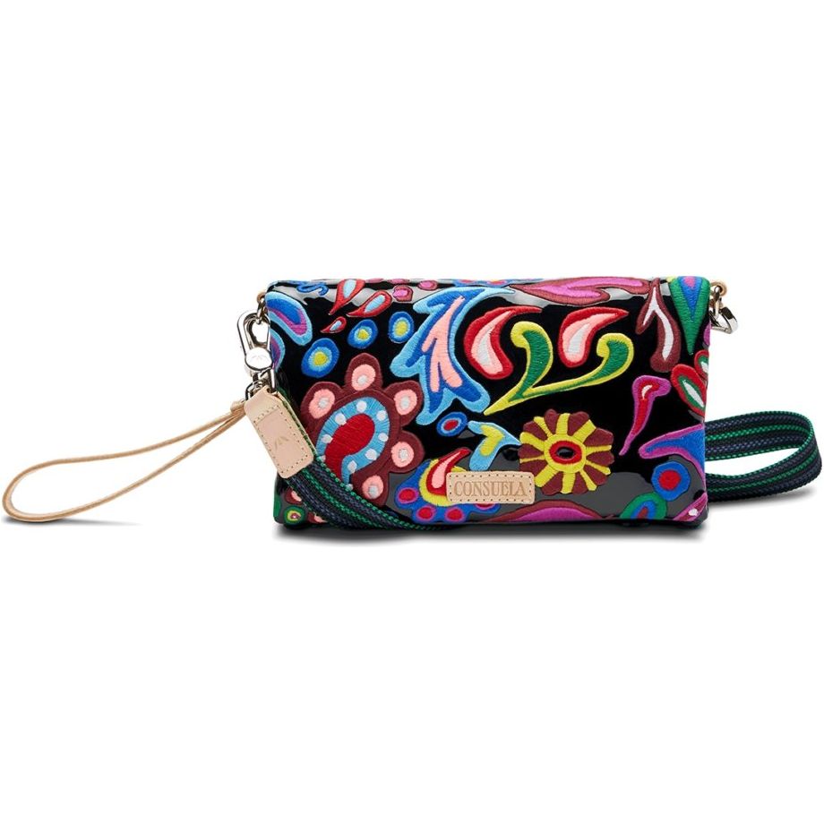 Front View of Consuela Mack Embroidered Uptown Crossbody - Miles and Bishop