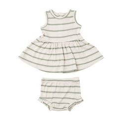 Desert Sage + Sugar Swizzle Peplum Tank with Bloomers - Miles and Bishop