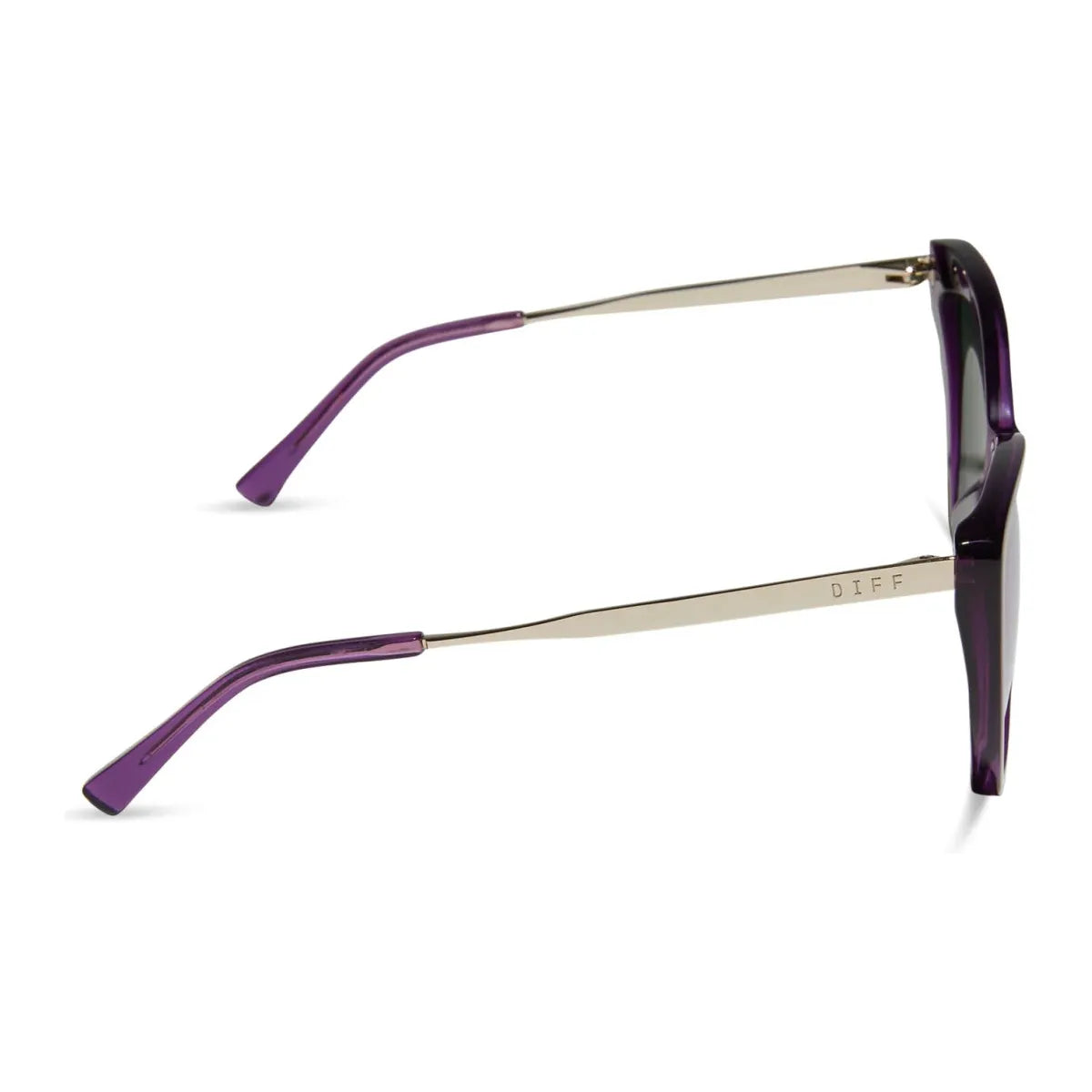 Diff Becky II Posh Purple Crystal Purple Mirror Polarized Sunglasses - Miles and Bishop