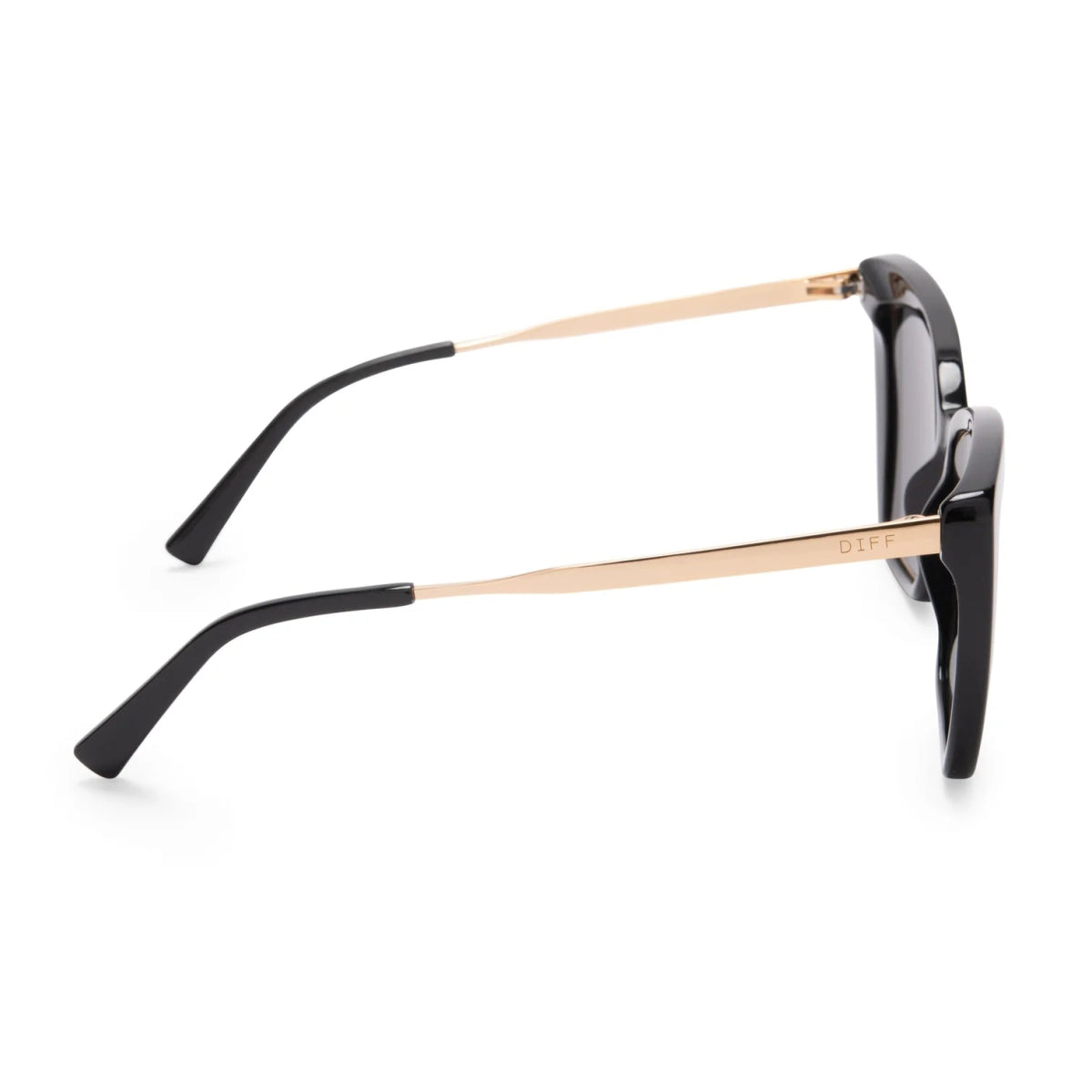 Diff Becky IV Black Grey Polarized Sunglasses - Miles and Bishop