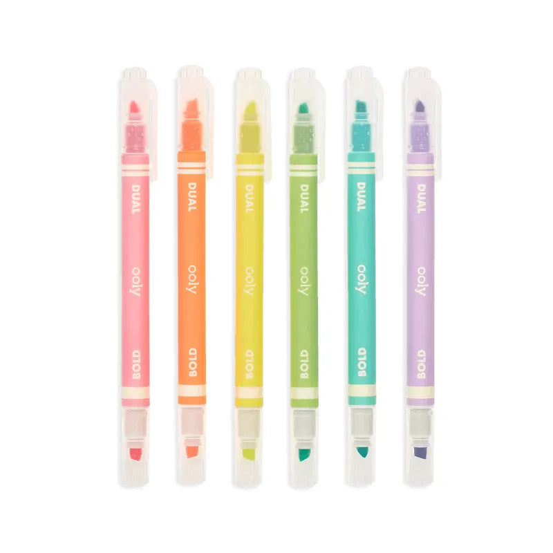 Dual Liner Double-Ended Neon Highlighter - Miles and Bishop