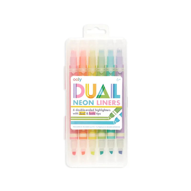 Dual Liner Double-Ended Neon Highlighter - Miles and Bishop