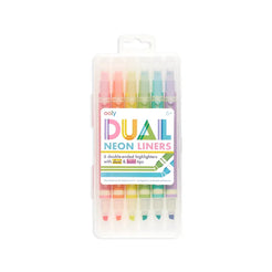 Dual Liner Double-Ended Neon Highlighter - Miles and Bishop