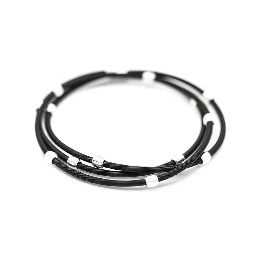 E&O Matte Black Beaded Dia® Bracelets