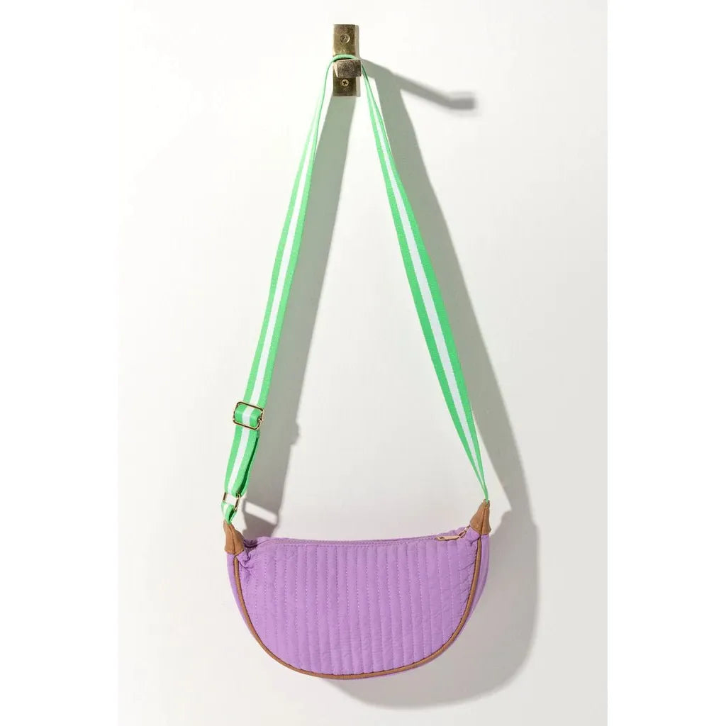 Ezra Cross-Body In Lilac - Miles and Bishop