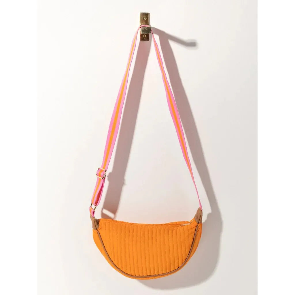 Ezra Crossbody In Orange - Miles and Bishop