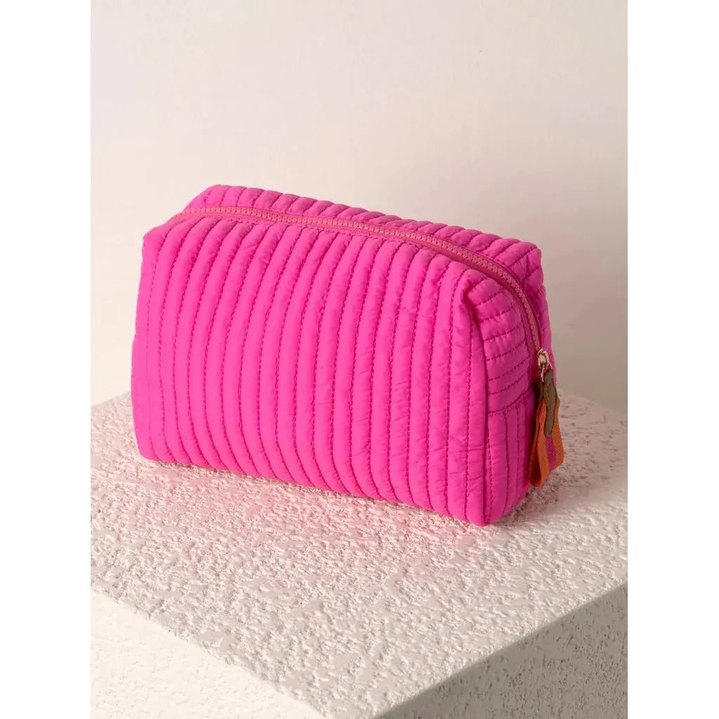 Ezra Magenta Large Cosmetic Bag - Miles and Bishop
