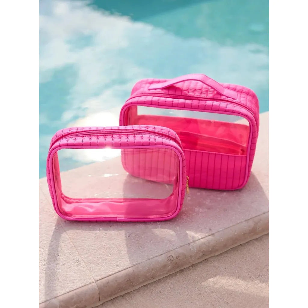 Ezra Set Of 2 Clear Cosmetic Cases - Miles and Bishop