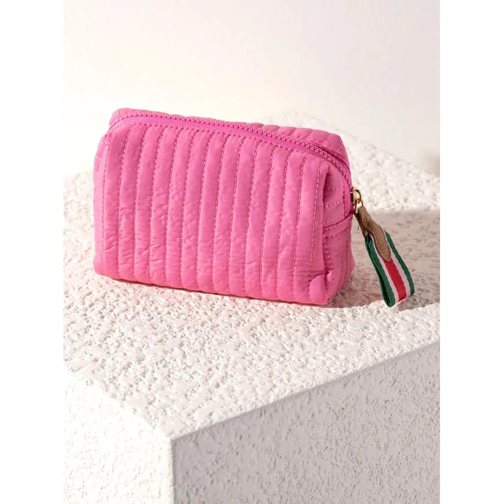 Ezra Small Pink Cosmetic Pouch - Miles and Bishop