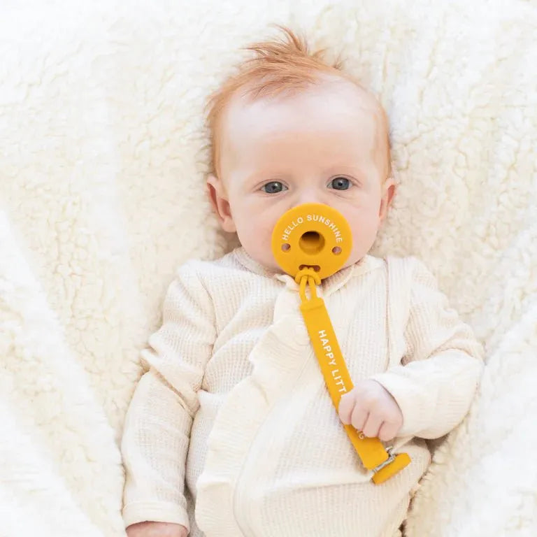 Happy Little Thing Pacifier Clip - Miles and Bishop