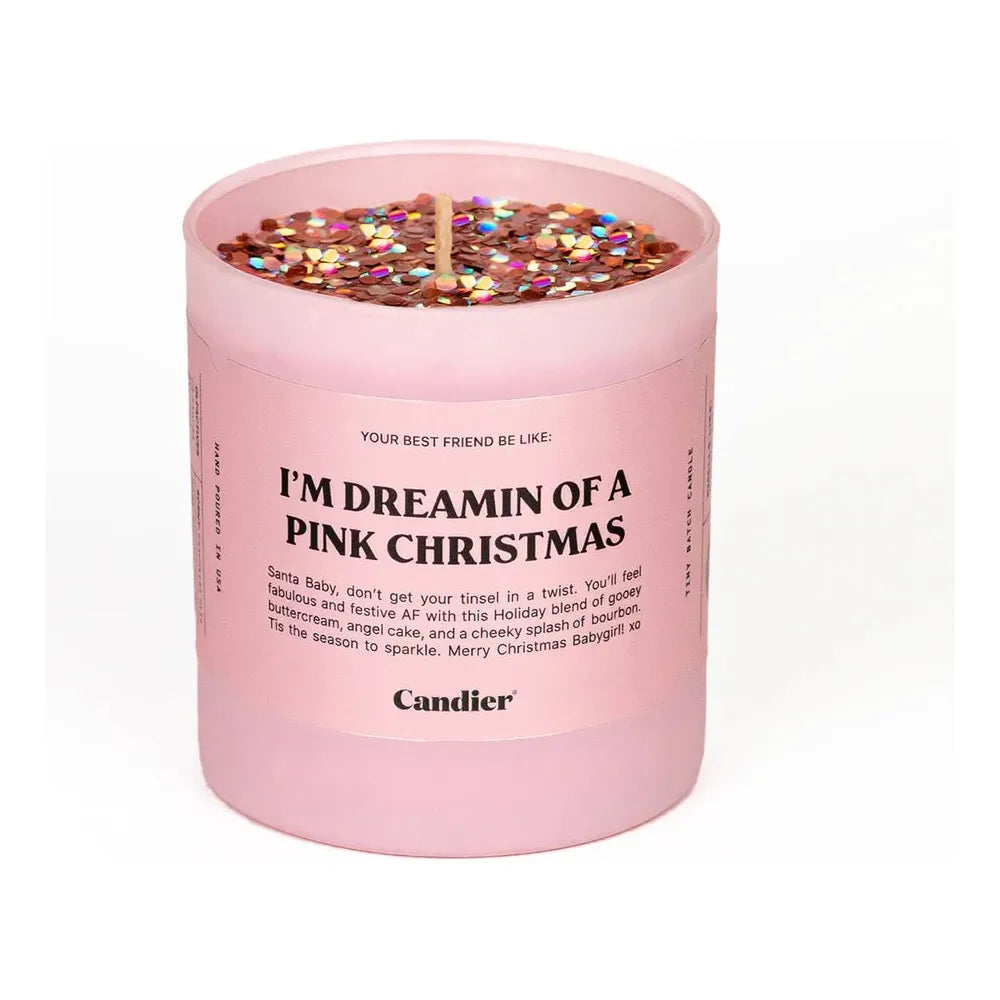 I'm Dreaming Of A Pink Christmas Candle
