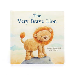 Jellycat The Very Brave Lion Book - Miles and Bishop