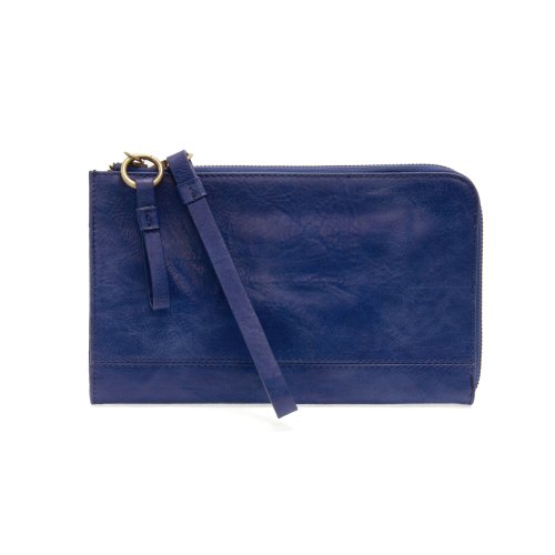 Karina Monaco Blue Wallet/Wristlet - Miles and Bishop