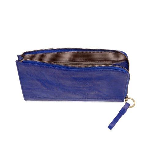 Karina Monaco Blue Wallet/Wristlet - Miles and Bishop