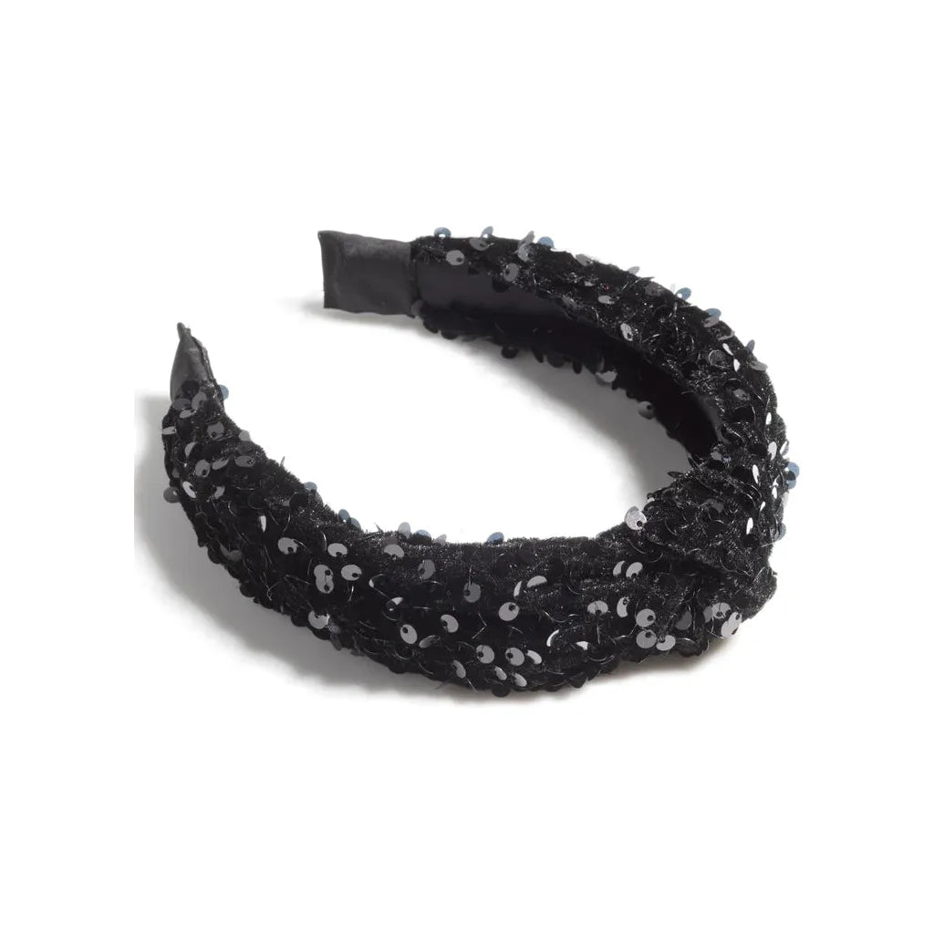 Knotted Sequin Headband - Miles and Bishop