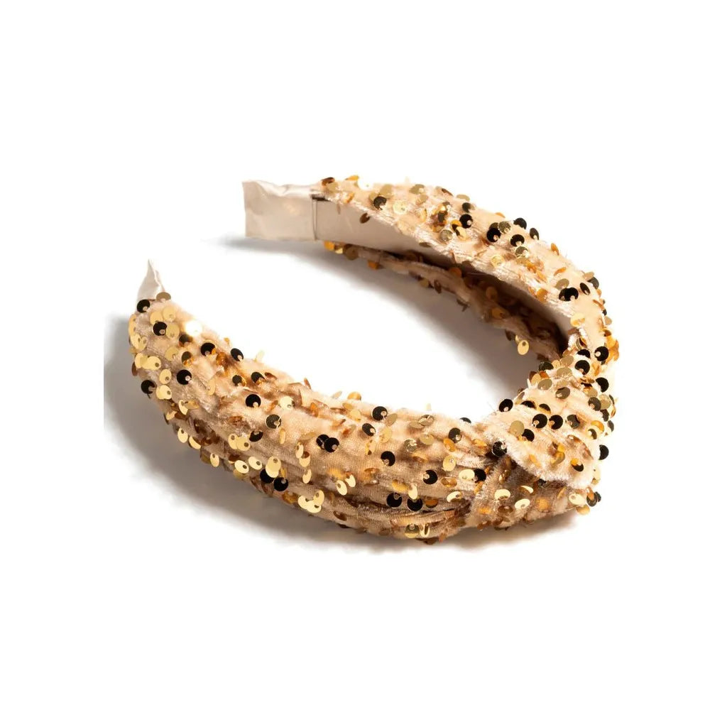 Knotted Sequin Headband