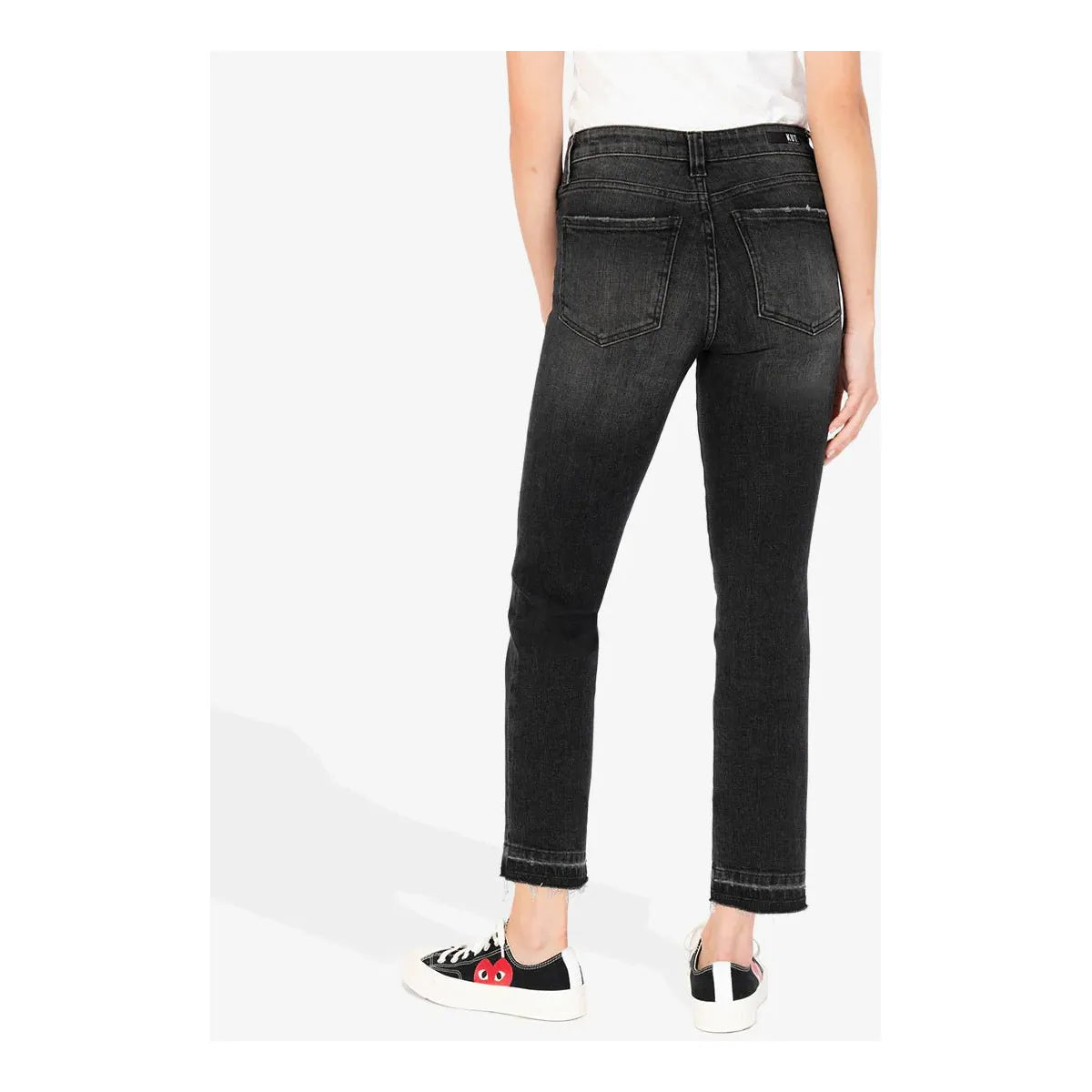 KUT Rachael High Rise Fab Ab Mom Jean Released Hem - Miles and Bishop