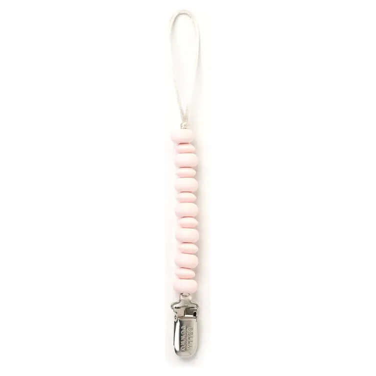 Light Pink Pacifier Clip - Miles and Bishop