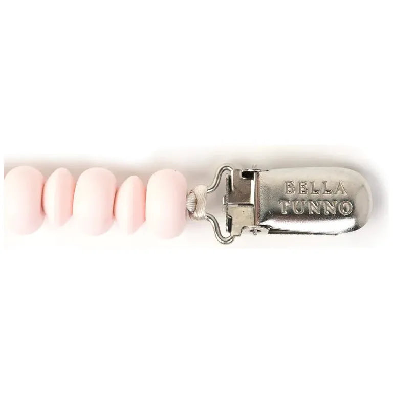 Light Pink Pacifier Clip - Miles and Bishop