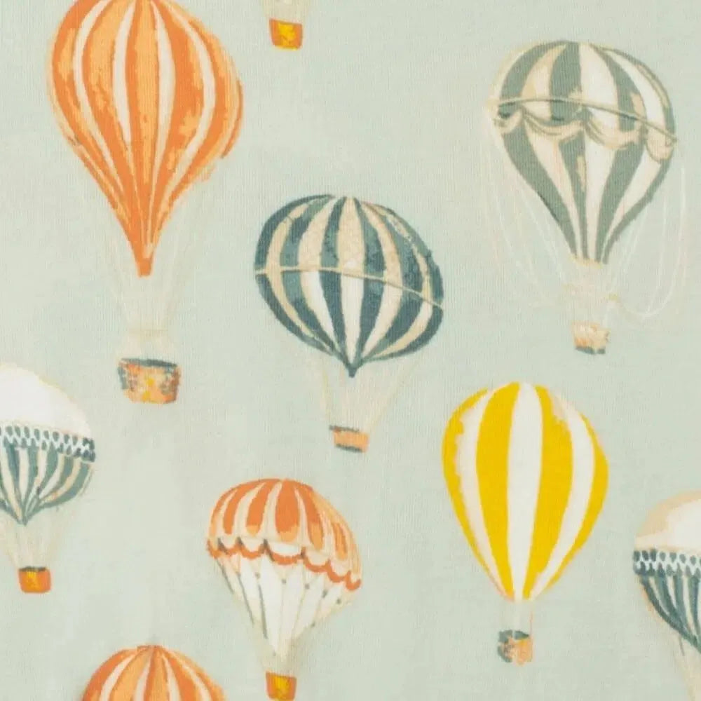 Milkbarn Balloons Organic Zipper Pajamas - Miles and Bishop