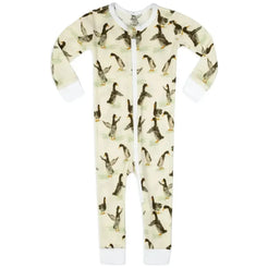 Milkbarn Duck Organic Cotton Zipper Pajamas - Miles and Bishop