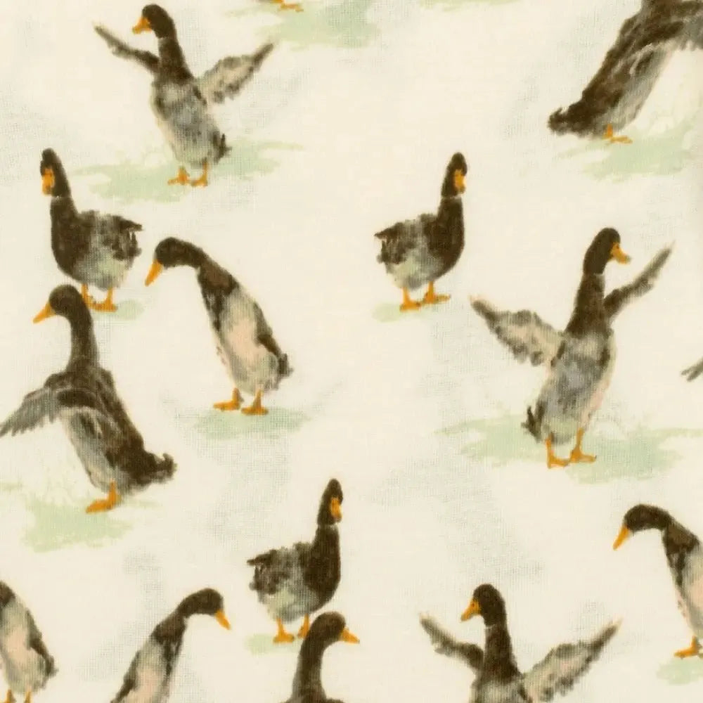Milkbarn Duck Organic Cotton Zipper Pajamas - Miles and Bishop