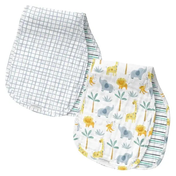 Muslin Burp Cloth Set - Miles and Bishop