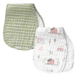 Muslin Burp Cloth Set - Miles and Bishop