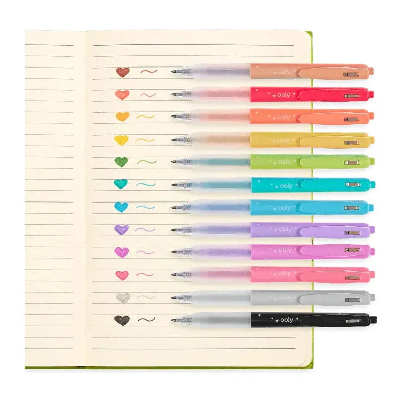 Oh My Glitter Gel Pens (set of 20) - Miles and Bishop