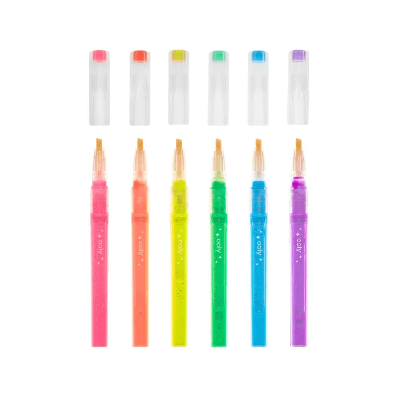 Oh My Glitter Neon Highlighters - Miles and Bishop