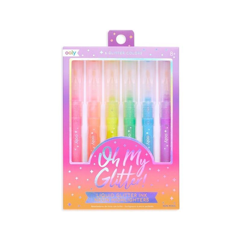 Oh My Glitter Neon Highlighters - Miles and Bishop