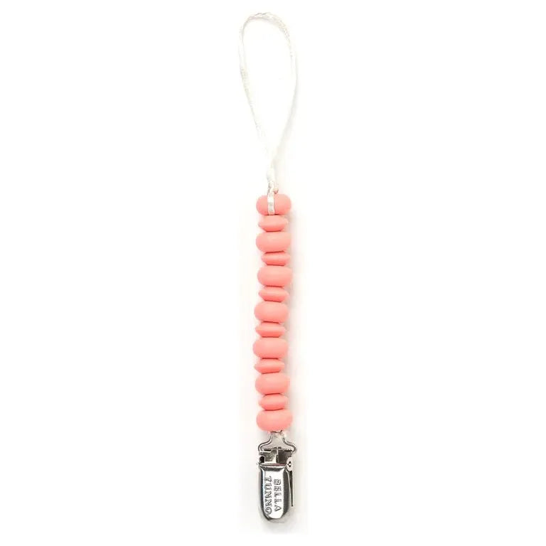 Pink Pacifier Clip - Miles and Bishop