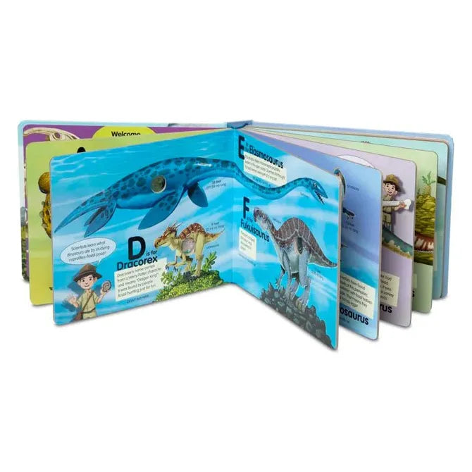 Poke-a-Dot - Dinosaurs A to Z Board Book - Miles and Bishop