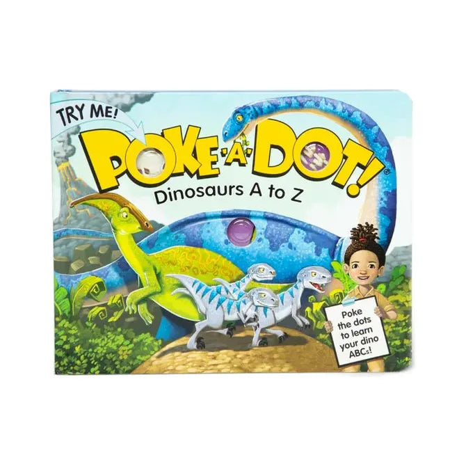 Poke-a-Dot - Dinosaurs A to Z Board Book - Miles and Bishop