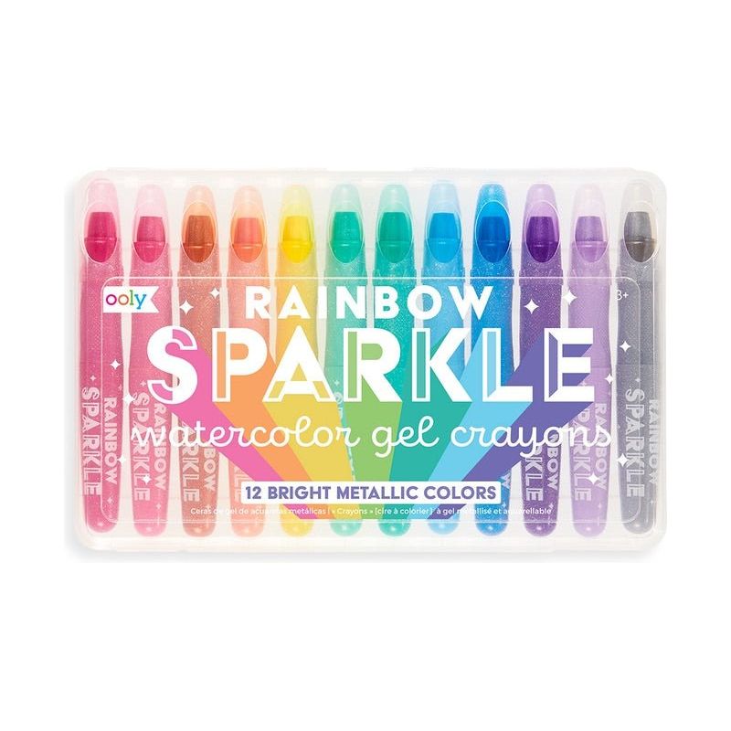 Rainbow Sparkle Watercolor Gel Crayons - Miles and Bishop