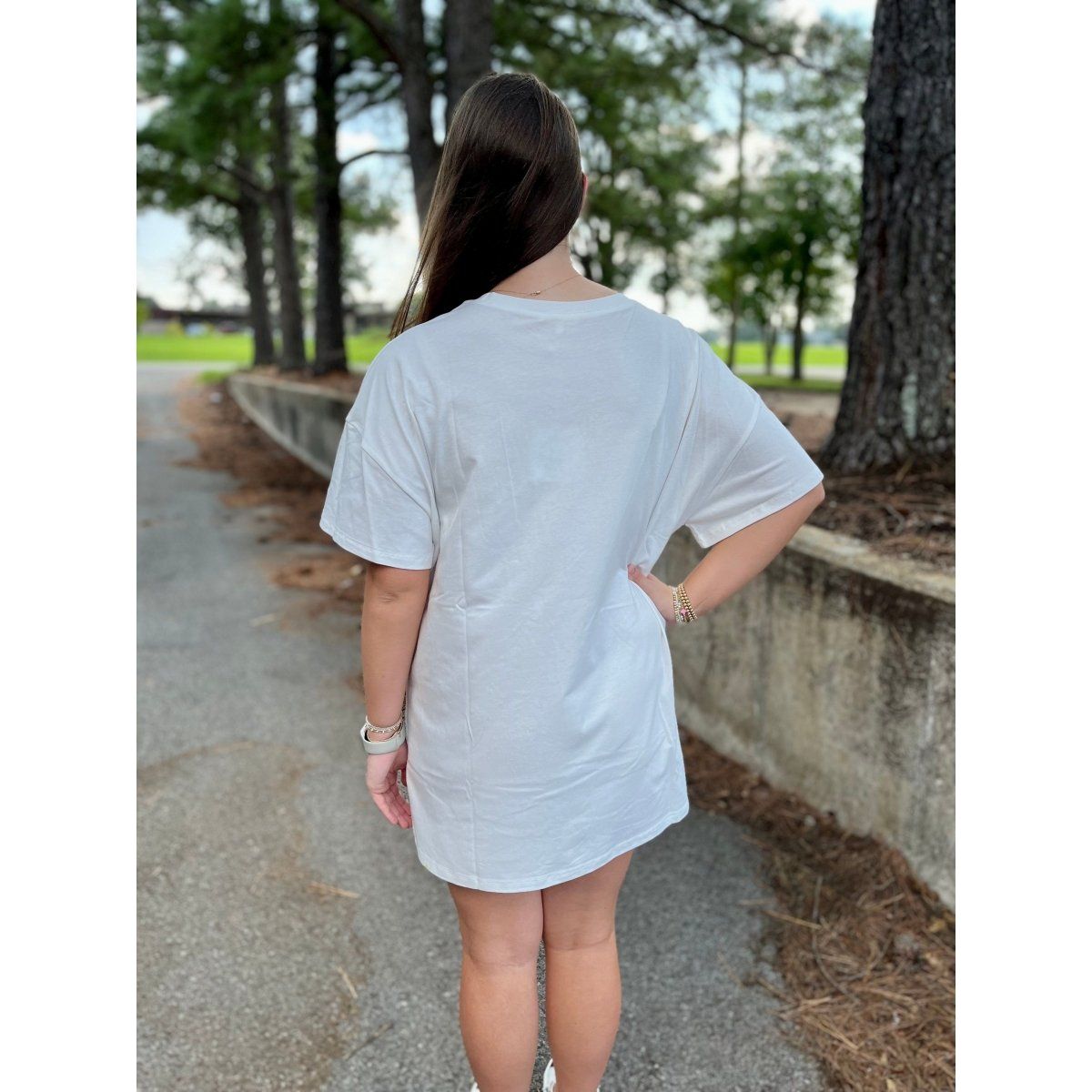 Rhinestone Cowgirl T-Shirt Dress - Miles and Bishop